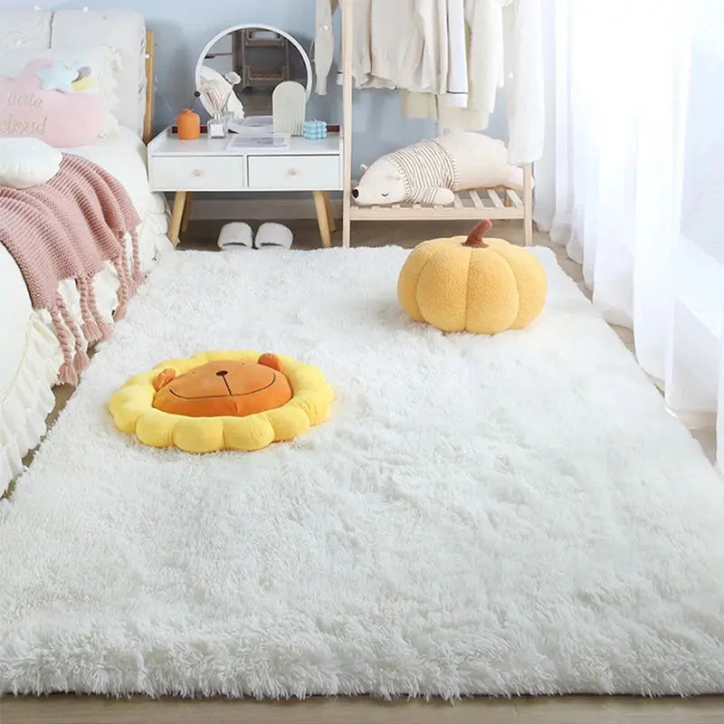 Rugs And Carpets For Home Living Room Fluffy Furry Big Rug Hallway Entrance Door Mats Teen Room Decoration Carpet In The Bedroom