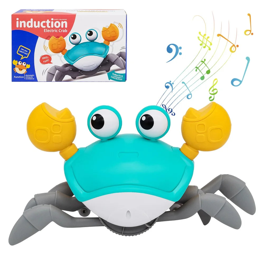 Dancing Crab Run Away Toy for Babies Crawling Interactive Escape Crabs Baby Birthday Thanksgiving Christmas Gift Battery Edition Hekla Home