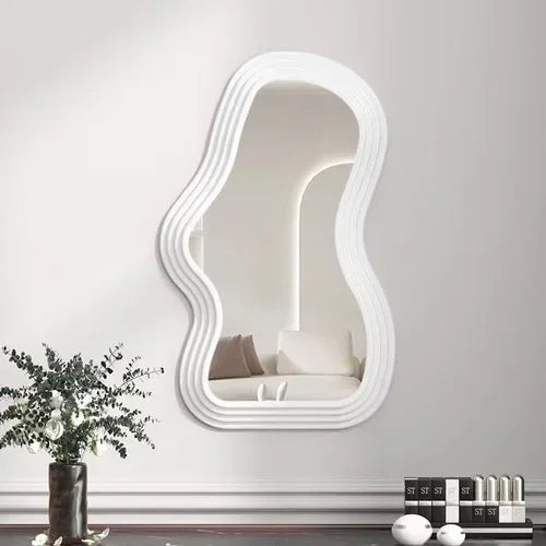 Lazzy House Wall Mirror for Bedroom Bathroom Kawaii Makeup Mirror  House Decoration Living Room Decoration Home Decor