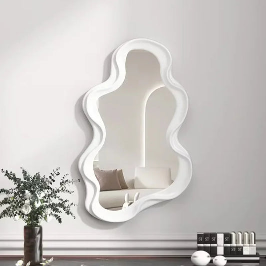 Lazzy House Wall Mirror for Bedroom Bathroom Kawaii Makeup Mirror  House Decoration Living Room Decoration Home Decor