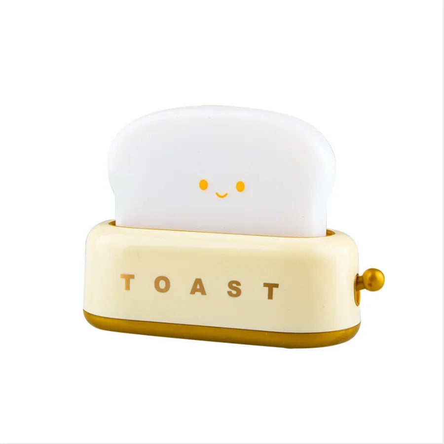 Bread Toast Light Toaster Nightlight Creative Rechargeable Led Lamp Bedroom For Birthday Gift