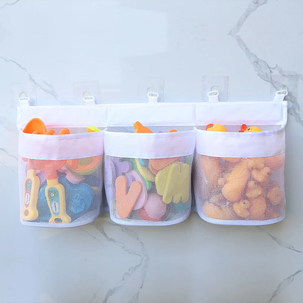 Bathroom Children's Toy Storage Bag Multi-compartment Large-capacity