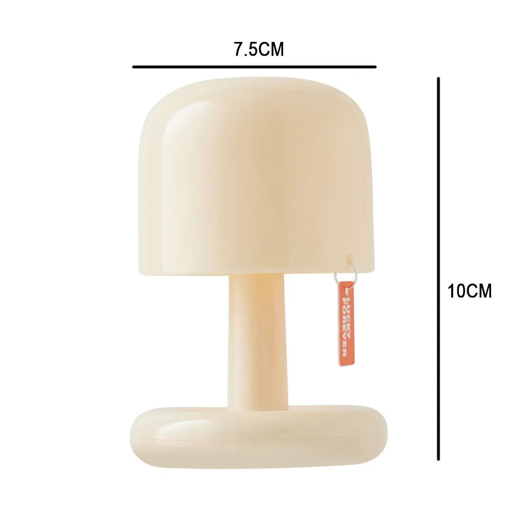 Mini Desktop Sunset Night Lamp Creative USB Rechargeable Mushroom Style Led Night Light for Coffee Bar Home Decor Bedroom